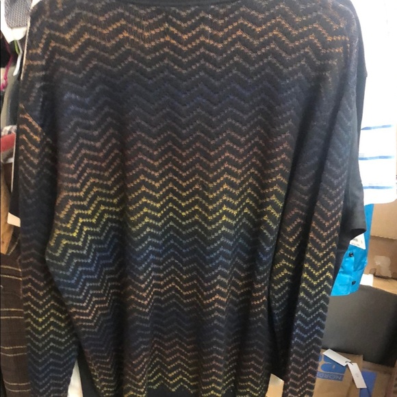 NNO7 Black Chevron Knit Cardigan Sweater - Picture 9 of 9